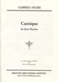 Cantique de Jean Racine SATB choral sheet music cover